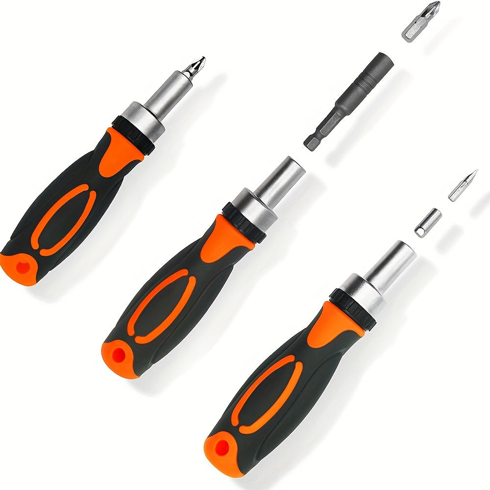 1 Set Ratcheting Screwdriver Set 42 In 1 Ratchet Wrench Set, With Rotatable Ratchet Handles Storage Case, Household Repair Tool Kits For Bike