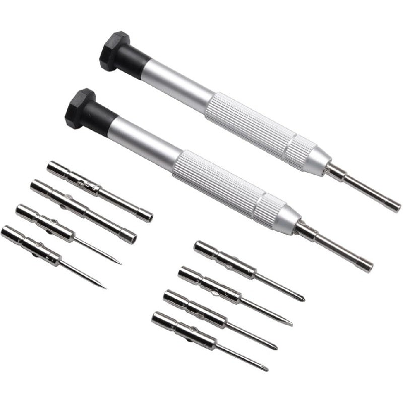 1 Set Precision Screwdriver Kit for Eyeglasses, Watches, Cellphones, Clocks - Non-Electric Repair Tools with Case - Portable, No Required