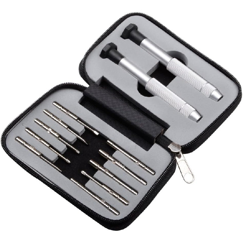 1 Set Precision Screwdriver Kit for Eyeglasses, Watches, Cellphones, Clocks - Non-Electric Repair Tools with Case - Portable, No Required