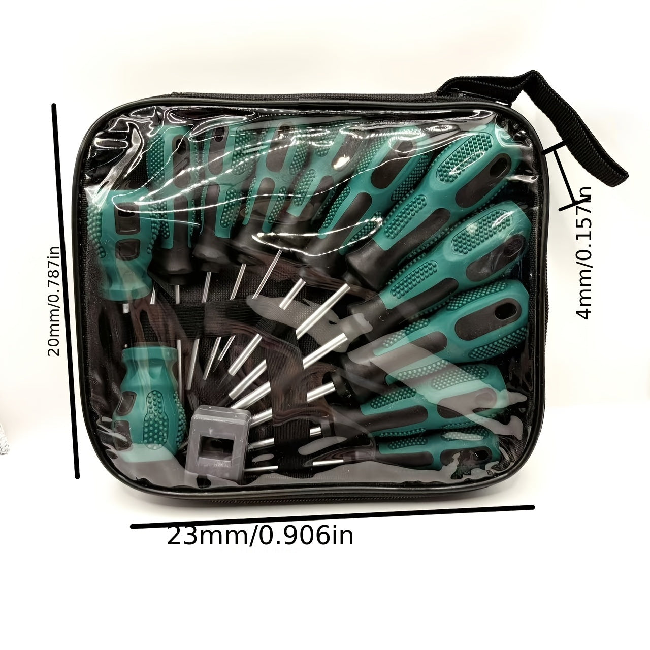 12pcs Magnetic Screwdriver Set, Chrome Vanadium Steel, Multi-Purpose with Phillips, Flat & Torx Heads, Non-Slip Rubber Handle, Portable Tool Case, Universal Repair Hand Tool Kit